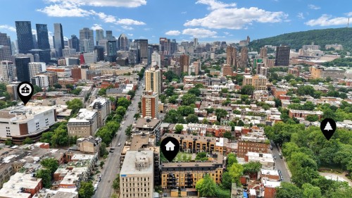 Aerial View - P1-302-3419 Av. Henri-Julien, Montréal (Le Plateau-Mont-Royal), QC - Outdoor With View