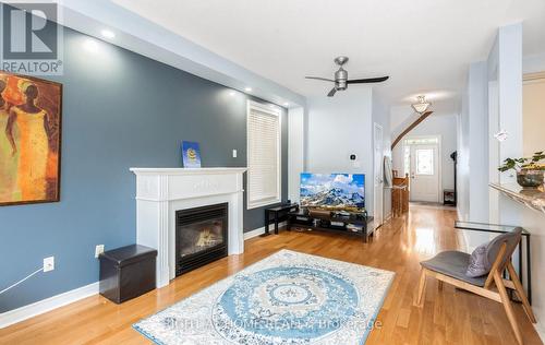 3852 Bloomington Crescent, Mississauga, ON - Indoor Photo Showing Living Room With Fireplace