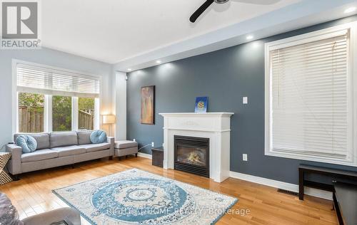 3852 Bloomington Crescent, Mississauga, ON - Indoor Photo Showing Living Room With Fireplace