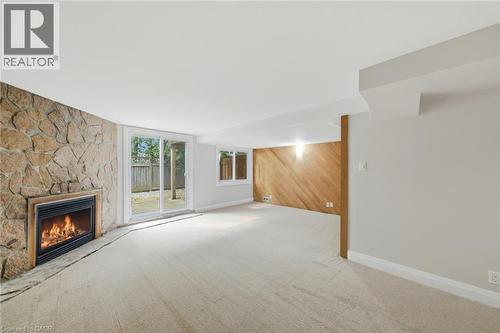 2155 Duncaster Drive Unit# 2, Burlington, ON - Indoor With Fireplace