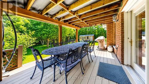 Walk Out Deck from Basement - 71 Gidleigh Park Crescent, Vaughan, ON - Outdoor With Deck Patio Veranda With Exterior