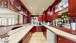 Custom Entertaining Bar with Fridge & Dishwasher - 
