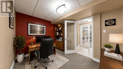 BPrivate Lower-Level Office (Virtually Staged) - 71 Gidleigh Park Crescent, Vaughan, ON - Indoor Photo Showing Office