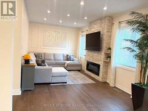 111 Forecastle Road, Vaughan, ON - Indoor Photo Showing Living Room With Fireplace