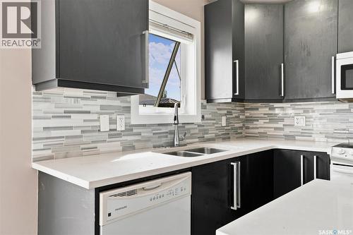 3107 Mcclocklin Road, Saskatoon, SK - Indoor Photo Showing Kitchen With Double Sink With Upgraded Kitchen