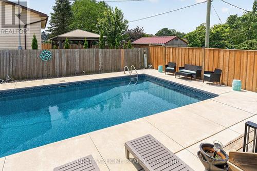 27 Dyer Street, St. Thomas, ON - Outdoor With In Ground Pool With Deck Patio Veranda