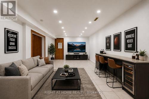 virtually staged - 96 Markwood Drive, Kitchener, ON - Indoor Photo Showing Living Room
