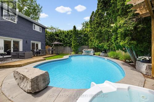 18 Oak Lea Circle, Markham, ON - Outdoor With In Ground Pool With Deck Patio Veranda