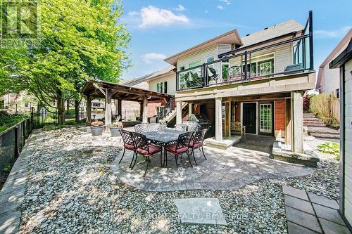 Lower Rear-Patio Areas - 126 Moore Crescent, Hamilton, ON - Outdoor With Deck Patio Veranda