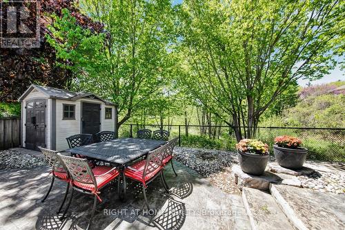 Lower Rear-Patio Area - 126 Moore Crescent, Hamilton, ON - Outdoor With Deck Patio Veranda