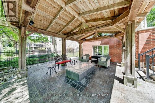Palladium Gazebo with Fire Pit - 126 Moore Crescent, Hamilton, ON - Outdoor With Deck Patio Veranda With Exterior