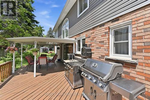 Lovely deck for entertaining and outdoor cooking - 1 Idared Road, Hamilton, ON - Outdoor With Deck Patio Veranda With Exterior