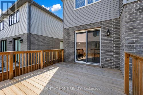 First floor walkout deck - 321 Carriage Way, Waterloo, ON - Outdoor With Deck Patio Veranda With Exterior
