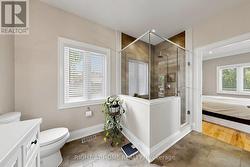 LUXURIOUS CERAMIC SHOWER WITH HALF WALL GLASS - 