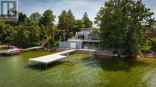 25260 Maple Beach Road, Brock, ON - Outdoor With Body Of Water With Deck Patio Veranda