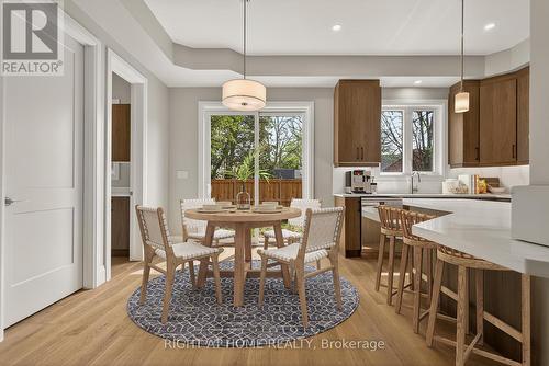 Dining Area w/walkout to backyard & pantry - 279 Hess Street S, Hamilton, ON 