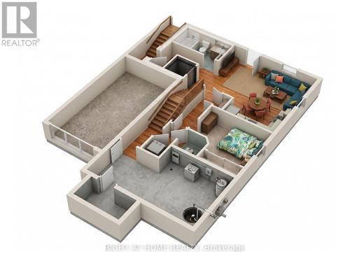 Virtual Staging Floor Plan Basement Apt. - 279 Hess Street S, Hamilton, ON 