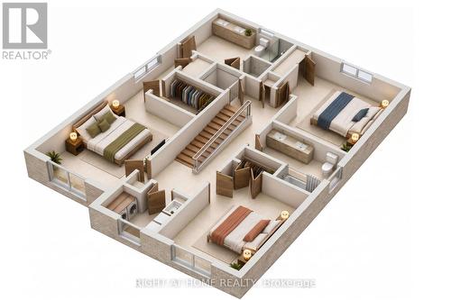 Virtual Staging Floor Plan 2nd Floor - 279 Hess Street S, Hamilton, ON 