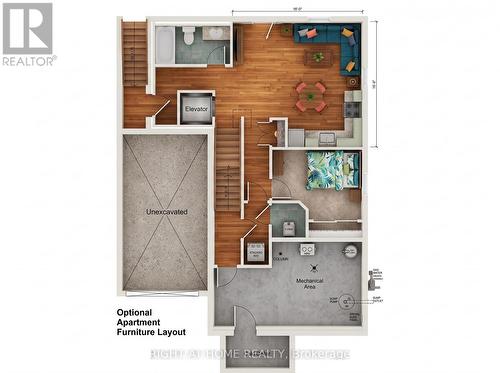 Basement Apartment /Inlaw Suite Renderings - 279 Hess Street S, Hamilton, ON 