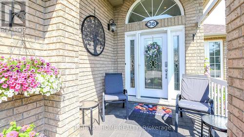 Front Porch for Coffee - 36 Benjamin Lane, Barrie, ON - Outdoor With Deck Patio Veranda