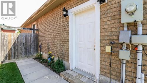 Side Man door to garage - 36 Benjamin Lane, Barrie, ON - Outdoor With Exterior