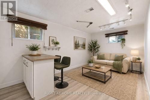 Virtually Staged Basement Rec Room - 1147 Saturnia Crescent, Mississauga, ON - Indoor