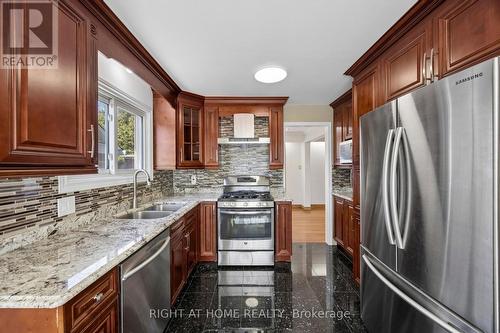 46 Tidefall Drive, Toronto, ON - Indoor Photo Showing Kitchen With Double Sink With Upgraded Kitchen