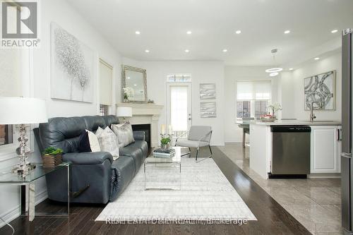 25 Sibella Way, Vaughan, ON - Indoor Photo Showing Living Room With Fireplace