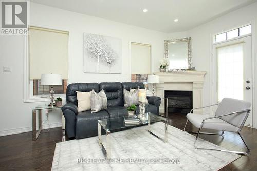 25 Sibella Way, Vaughan, ON - Indoor Photo Showing Living Room With Fireplace
