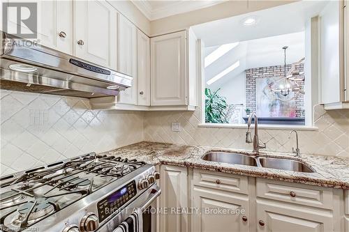 3021 Lakeshore Road, Burlington, ON - Indoor Photo Showing Kitchen With Double Sink