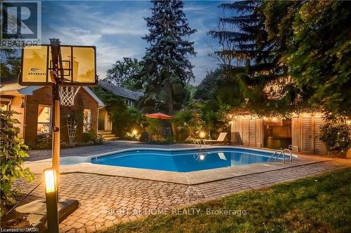 3021 Lakeshore Road, Burlington, ON - Outdoor With In Ground Pool