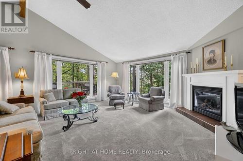 5 Pine Point, Oro-Medonte, ON - Indoor Photo Showing Living Room With Fireplace