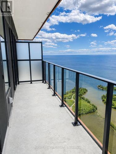 Balcony Lake VIEW - 6108 - 30 Shore Breeze Drive, Toronto, ON - Outdoor With Body Of Water With Balcony With View With Exterior