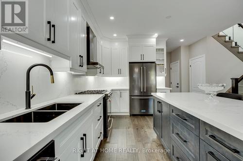 1451 Tobyn Drive, Burlington, ON - Indoor Photo Showing Kitchen With Double Sink With Upgraded Kitchen