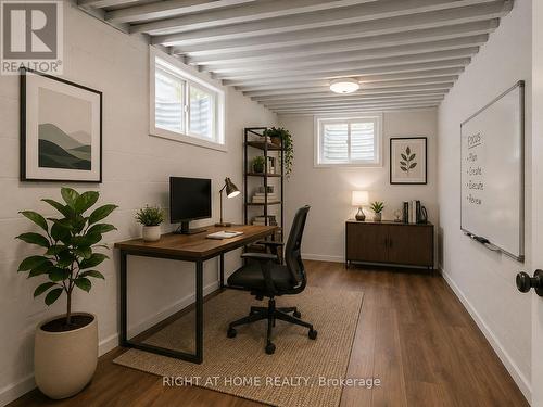 Virtually Staged - 20 Kildonan Drive, Toronto, ON - Indoor Photo Showing Office