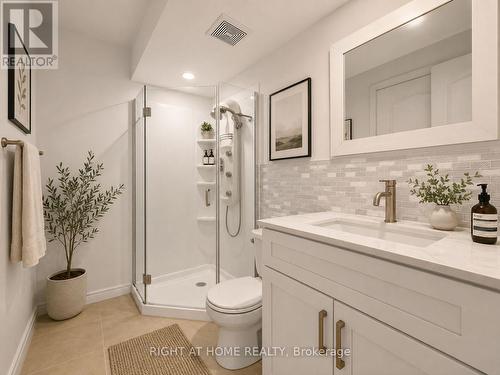 Virtually Staged - 20 Kildonan Drive, Toronto, ON - Indoor Photo Showing Bathroom