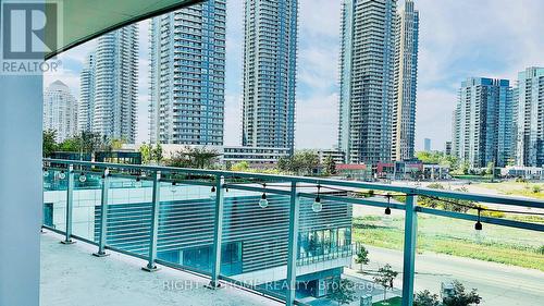 504 - 33 Shore Breeze Drive, Toronto, ON - Outdoor With Balcony With Facade