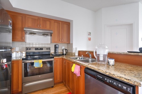 Kitchen - 1007-651 Rue De La Montagne, Montréal (Ville-Marie), QC - Indoor Photo Showing Kitchen With Double Sink