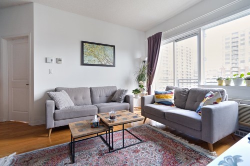 Living Room - 1007-651 Rue De La Montagne, Montréal (Ville-Marie), QC - Indoor Photo Showing Living Room
