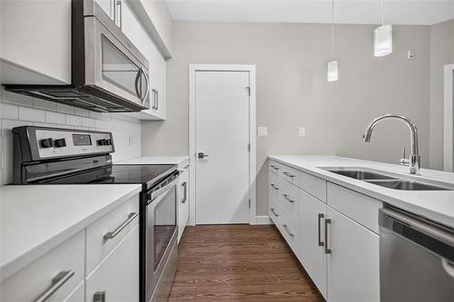 303-25 Van Hull Way, Winnipeg, MB - Indoor Photo Showing Kitchen With Double Sink