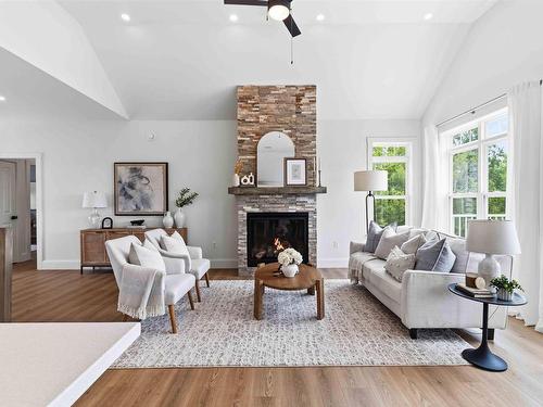 339 Windgate Drive, Windsor Junction, NS - Indoor Photo Showing Living Room With Fireplace