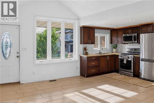 8 Robins Avenue, Hamilton, ON - Indoor Photo Showing Kitchen With Stainless Steel Kitchen