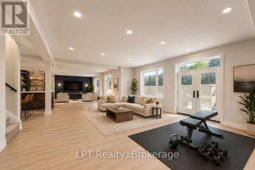 AI RENDERING OF A FINISHED BASEMENT - 67 Charles Tilley Crescent, Clarington, ON - Indoor