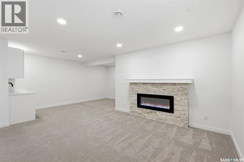 104 Forsey Avenue, Saskatoon, SK - Indoor With Fireplace