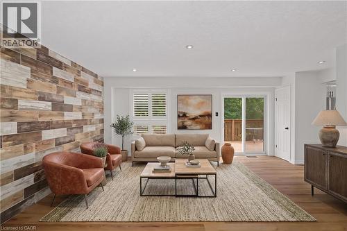 36 Foxmeadow Road, Cambridge, ON - Indoor Photo Showing Living Room With Fireplace