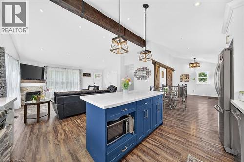 967 4Th Line, Caledonia, ON - Indoor With Fireplace