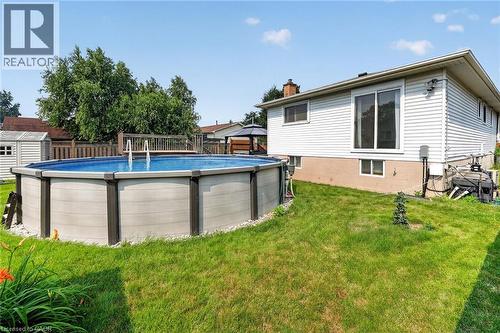 186 Glenmor Drive, Caledonia, ON - Outdoor With Above Ground Pool