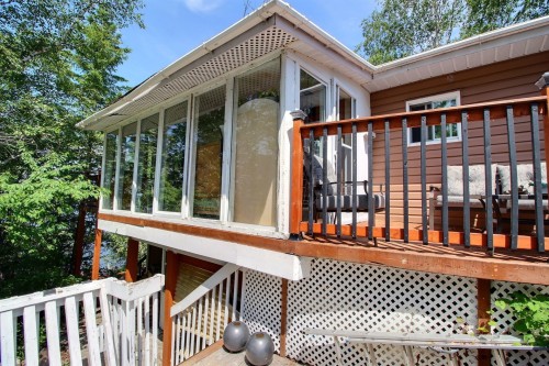 Solarium/Verrière - 329 Ch. Des Castors, Rouyn-Noranda, QC - Outdoor With Deck Patio Veranda With Exterior