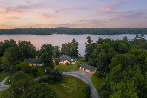 Photo aérienne - 14 Ch. Glassford, Austin, QC - Outdoor With Body Of Water With View
