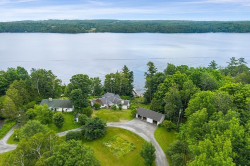 Photo aérienne - 14 Ch. Glassford, Austin, QC - Outdoor With Body Of Water With View